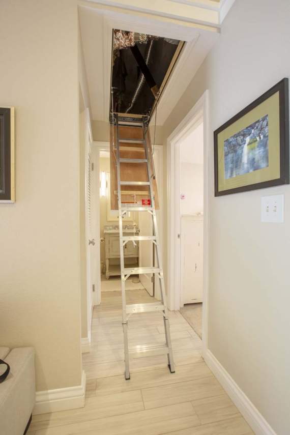 Stairs to attic