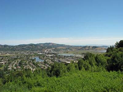 Looking north over Corte Madera