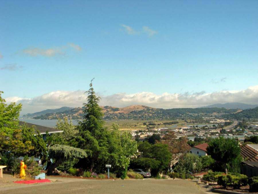 Greenbrae homes with view of bay