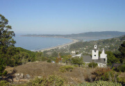 Stinson Beach, CA from the slopes of Mt. Tamalpais