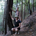 Madeline Schaider hiking in the Redwoods