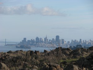 San Francisco skyline from Ring Mountain, Corte Madera, CA