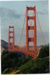 View of the Golden Gate Bridge from the Marin Headlands