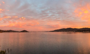 Sunset view from Greenwood Beach Rd.