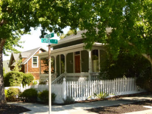 Victorian cottage in Gerstl;e Park, San Rafael, CA