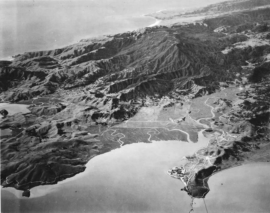Aerial View of Marin County from 15,000 feet, 1920's