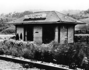 San Clemente rail station in east Corte Madera, CA