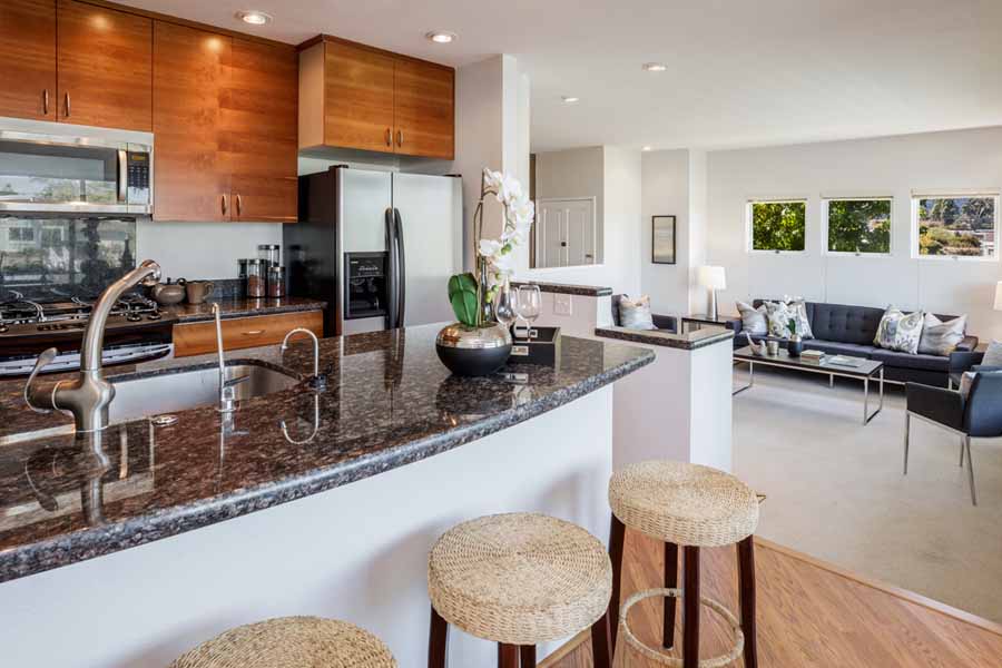 Kitchen 100 Lucky Dr condo Corte Madera, CA