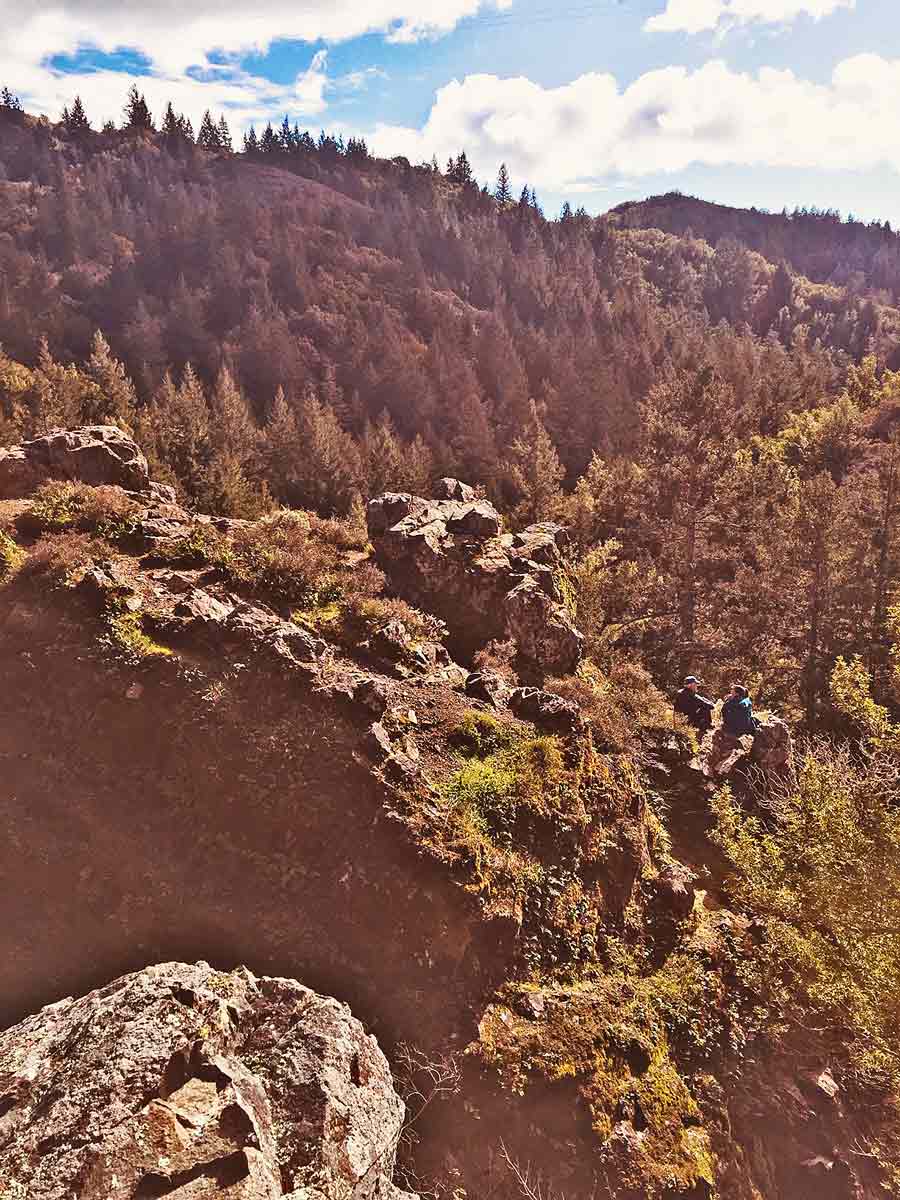 The top of Carson Falls, Marin County Watershed, Mount Tamalpais