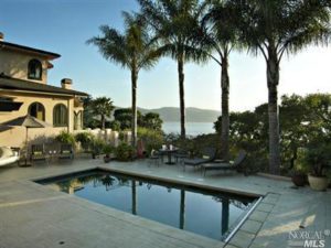 Tiburon home with pool and Bay View