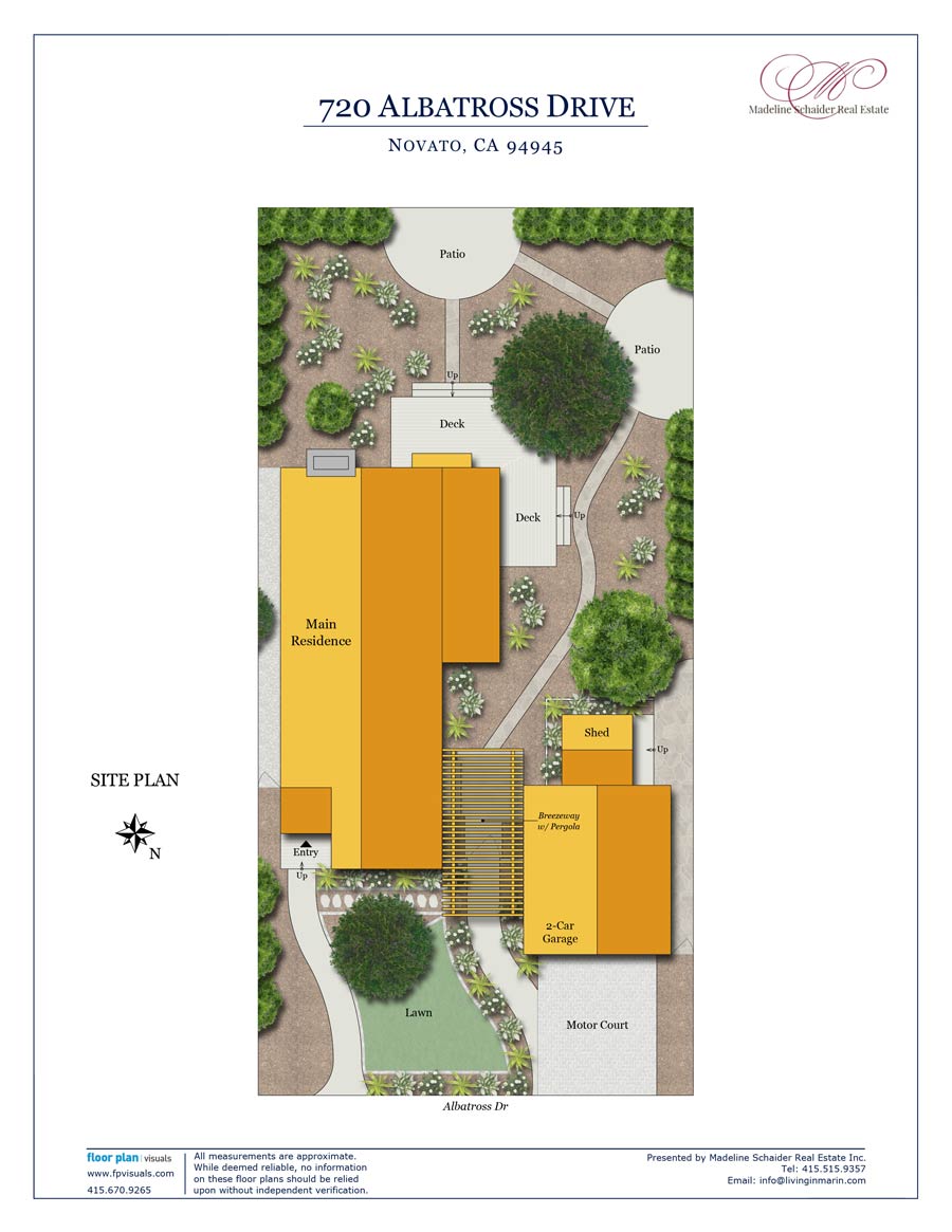 Site Plan 720 Albatross Novato, CA