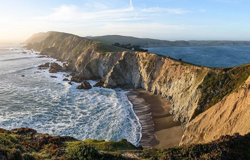 Rugged cliffs at Point Reyes National Seashore