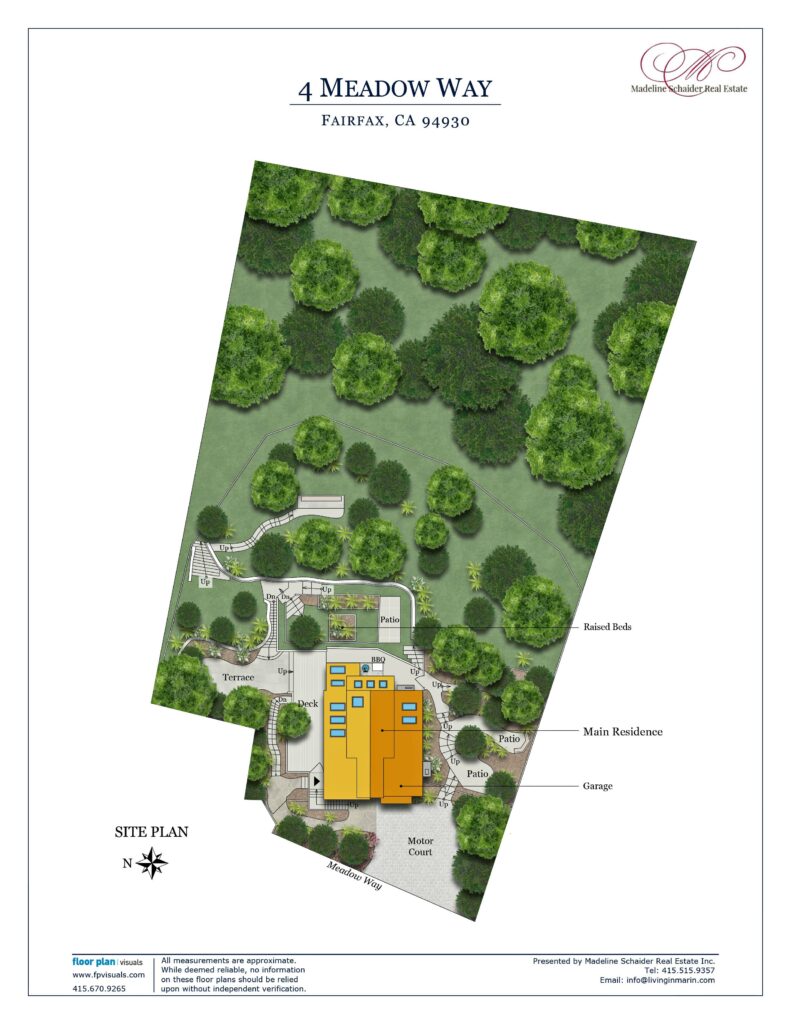 Tree Plan at 4 Meadow Way, Fairfax, CA